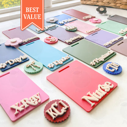 Matte Collection — Badge Buddy + Reel Charm Combo
